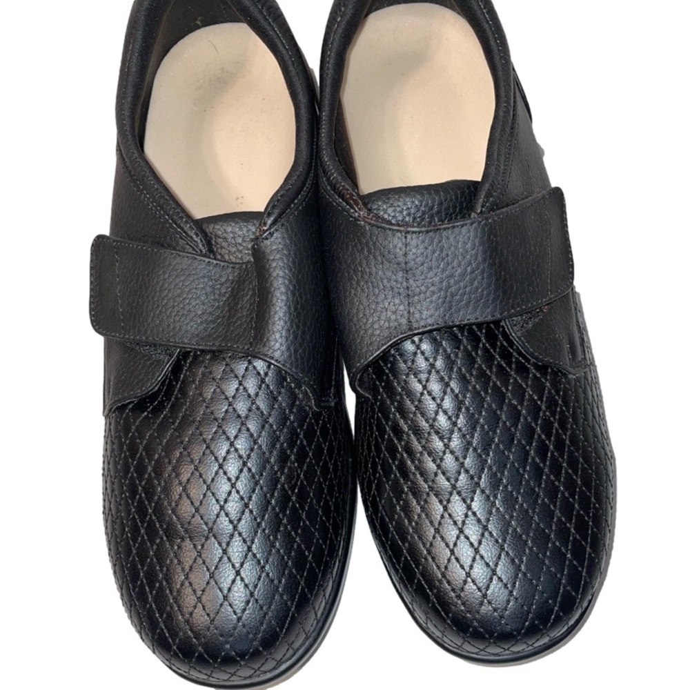 Length11" width Stride Lite Classic Syndney Unisex Diabetic Stretch Leather Shoe - Picture 3 of 11